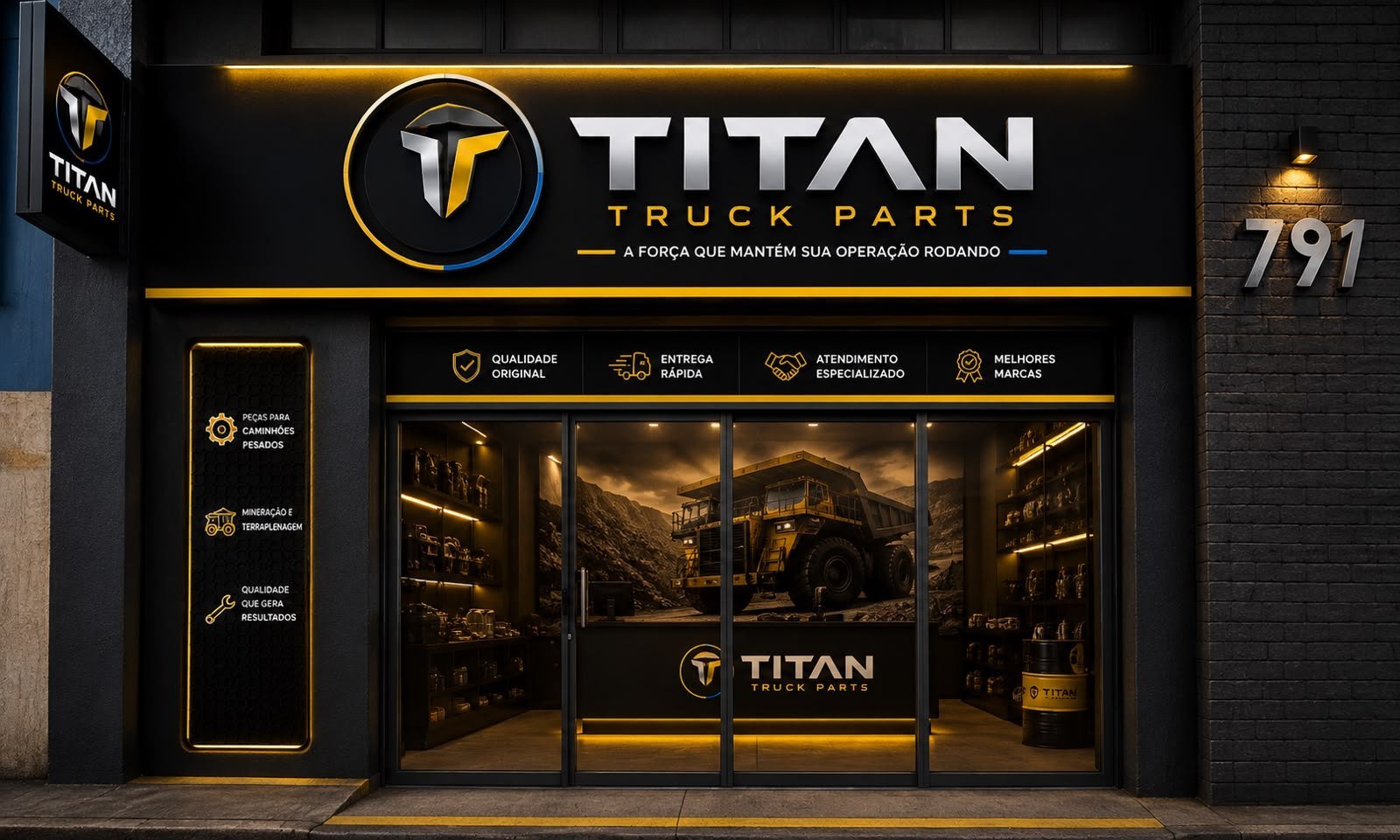 Fachada da loja Titan Truck Parts